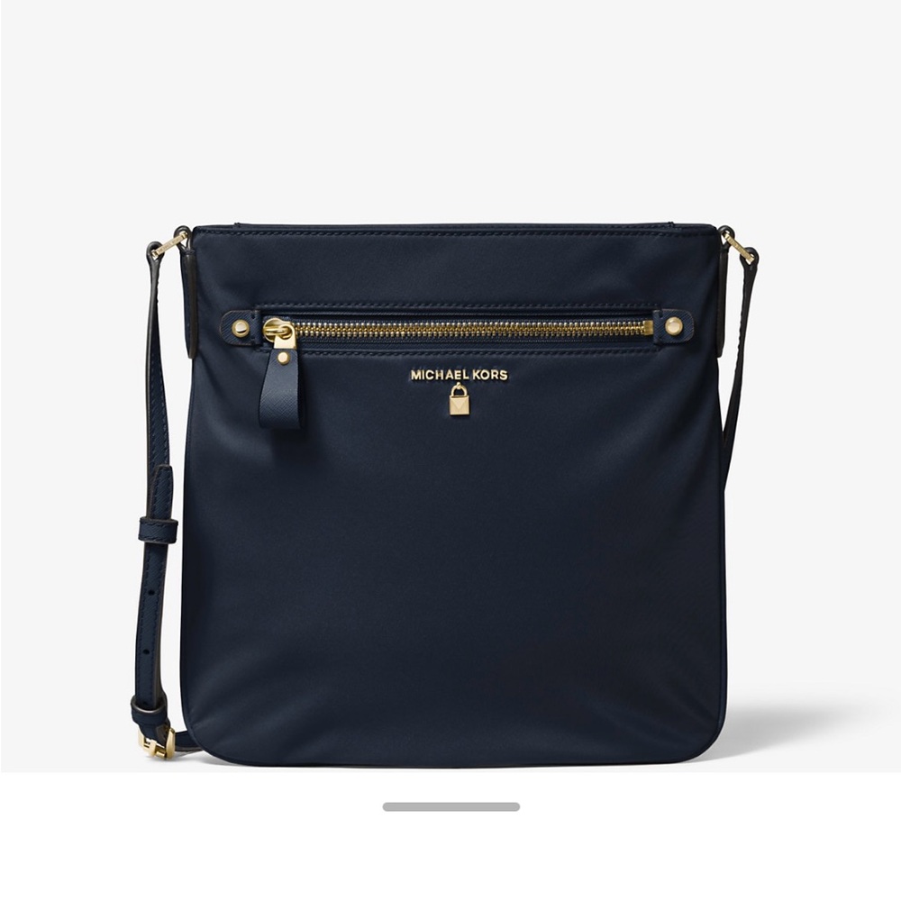 Michael Kors Navy Kelsey Crossbody Bag
